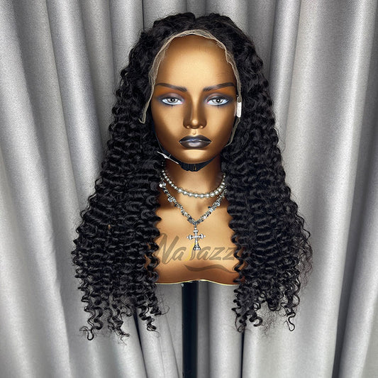 200% density 13x4 HD lace Deep Wave human hair wig
