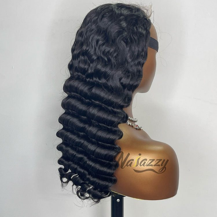 200% density 5x5 HD lace Pineapple Wave human hair wig
