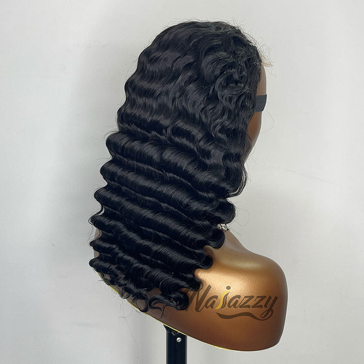 200% density 5x5 HD lace Pineapple Wave human hair wig