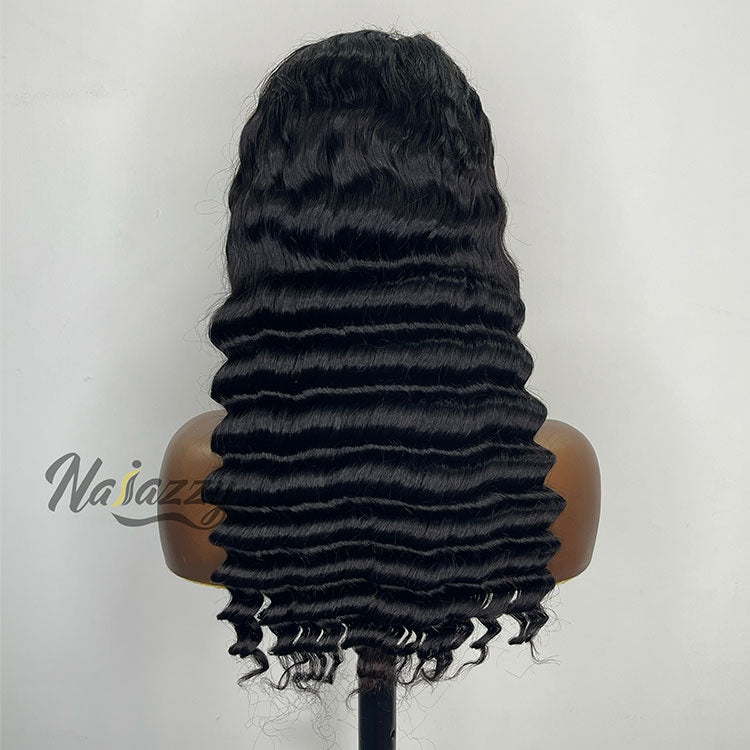 200% density 5x5 HD lace Pineapple Wave human hair wig