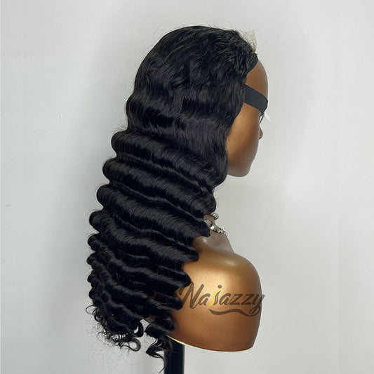 200% density 5x5 HD lace Pineapple Wave human hair wig