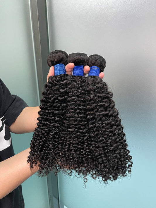 Top Raw Quality One Donor Hair Kinky Curly Human Hair Bundles
