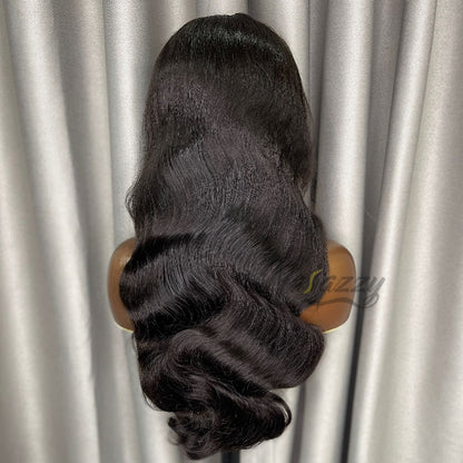 200% density 13x4 HD lace Body Wave human hair wig