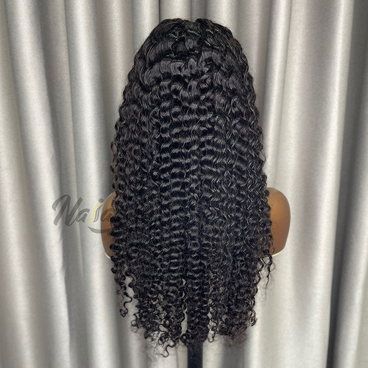 200% density 13x4 HD lace Deep Wave human hair wig
