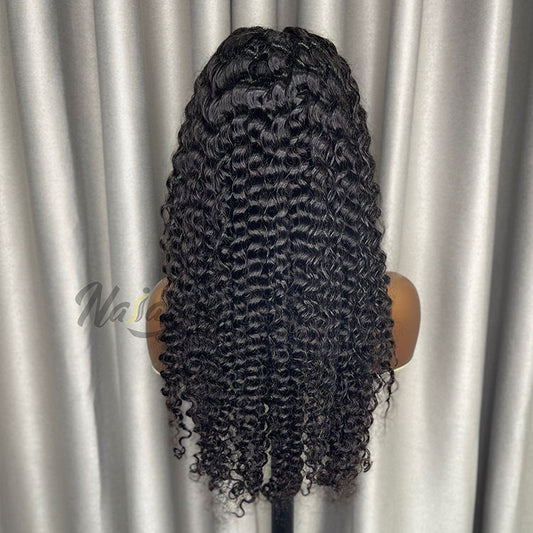 200% density 13x4 HD lace Deep Wave human hair wig