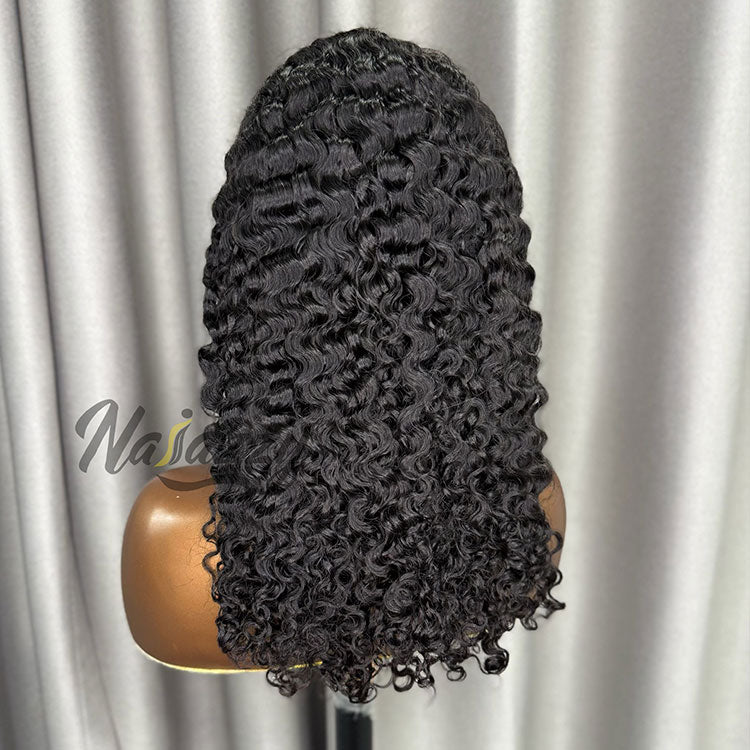 200% density 13x4 HD lace Burmese Curly human hair wig