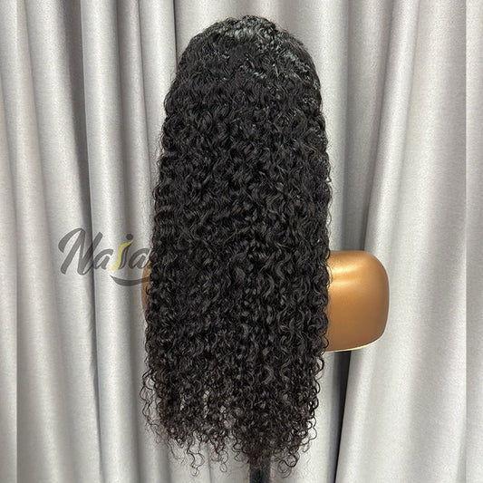 200% density 5x5 HD lace Cambodian Curly human hair wig
