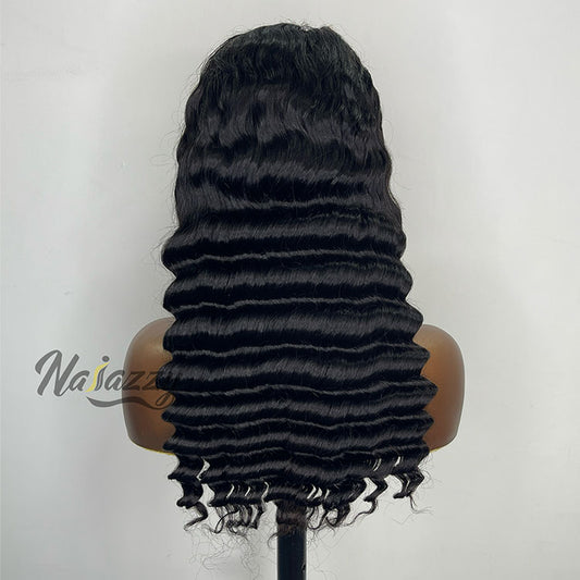 200% density 5x5 HD lace Pineapple Wave human hair wig