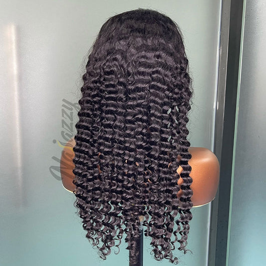 200% density 5x5 HD lace Deep Wave human hair wig