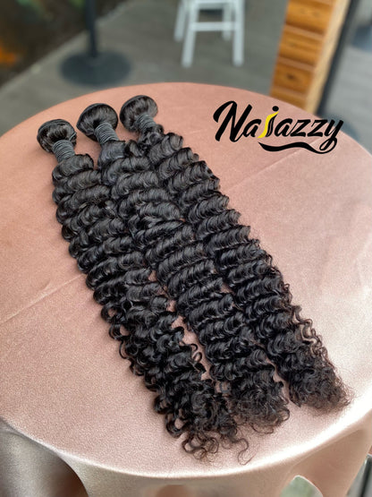 Top Raw Quality One Donor Hair Deep Wave Human Hair Bundles