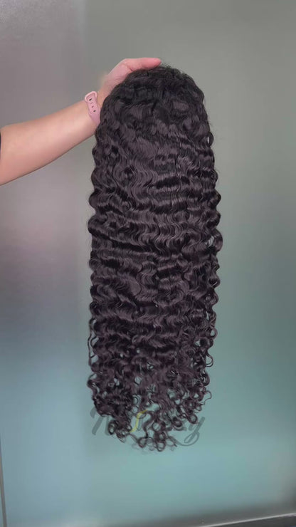 200% density 5x5 HD lace Burmese Curly human hair wig
