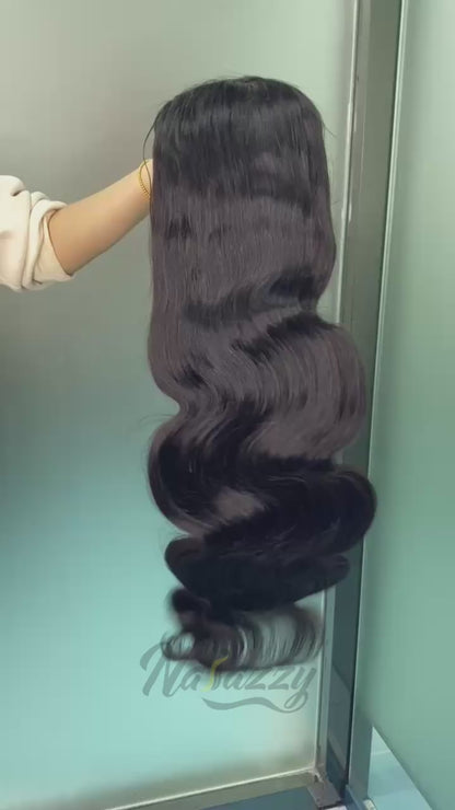 200% density 5x5 HD lace Body wave human hair wig