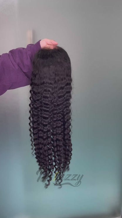 200% density 5x5 HD lace Deep Wave human hair wig